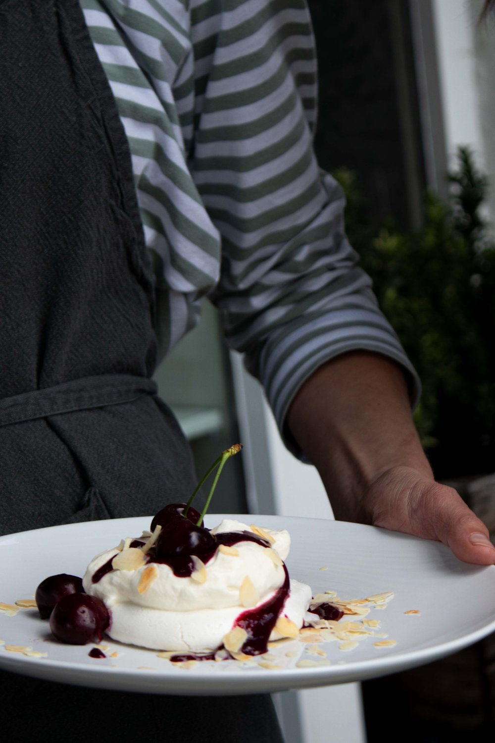 Meringue met lupine
